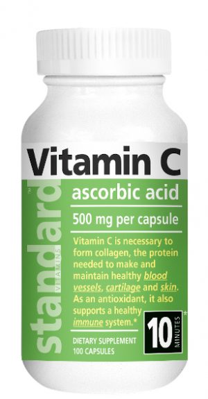 Standard Vitamins Vitamin C 500mg 100 Capsules Main product image view