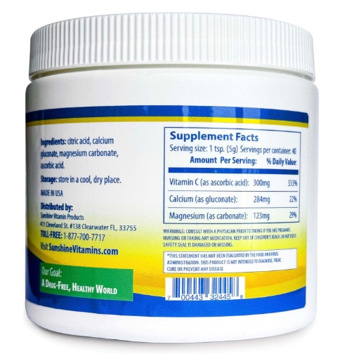 Instant CalMag-C ™ 7 oz - by Sunshine Vitamins - Image 2