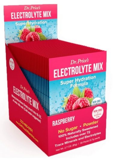 DR. PRICE'S ELECTROLYTE MIX RASPBERRY product image view main