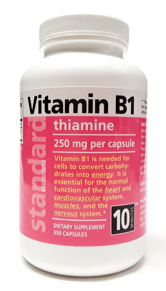 Standard Vitamins, Vitamin B1 250mg 350 caps