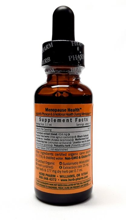 Herb Pharm Menopause Health Product Image View 2
