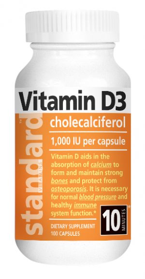 STANDARD VITAMINS NUTRINA Vitamin D3 product image main view