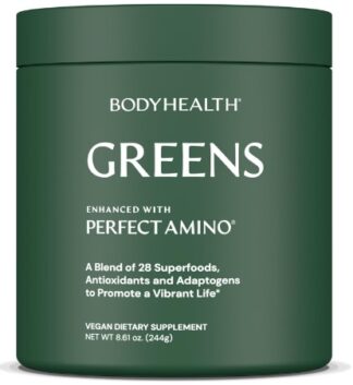 BodyHealth GREENS Enhanced with PERFECT AMINO, 244 Grams