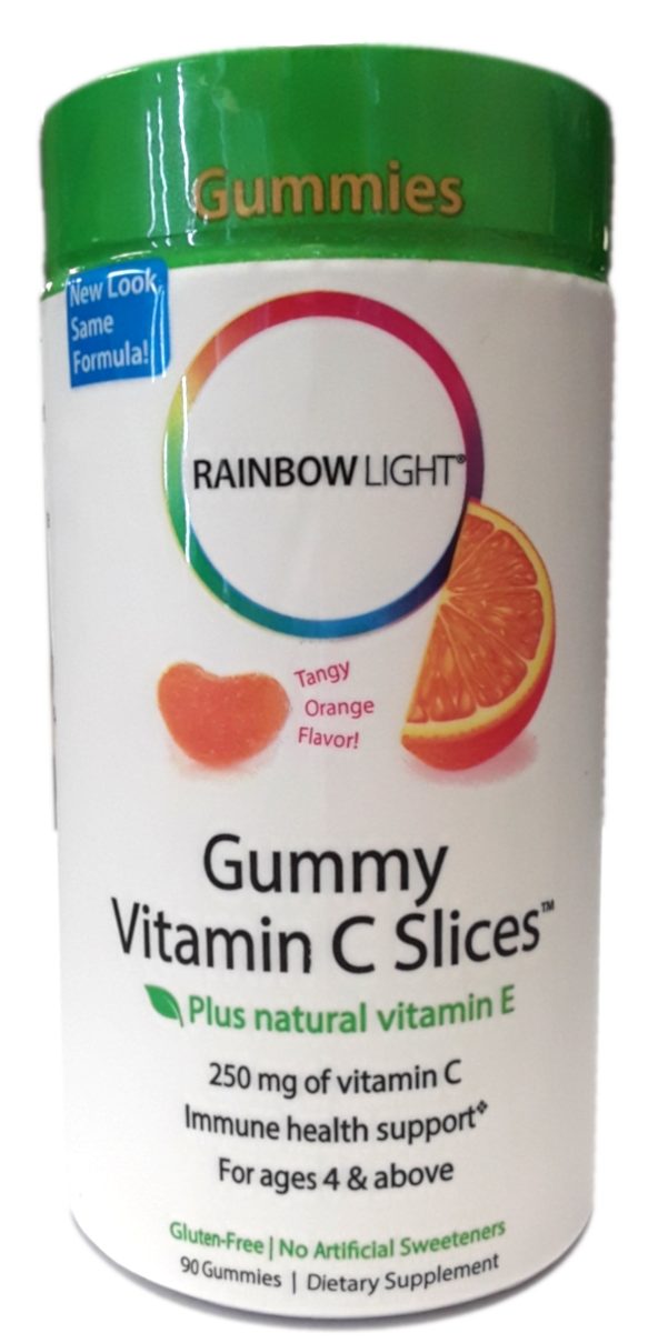 Rainbow Light Gummy Vitamin C Slices Front View