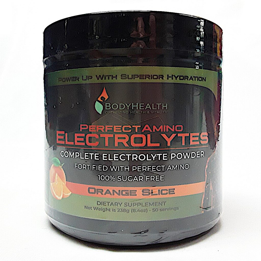 BodyHealth Perfect Amino Electrolytes Powder, 50 servings, Orange Slice