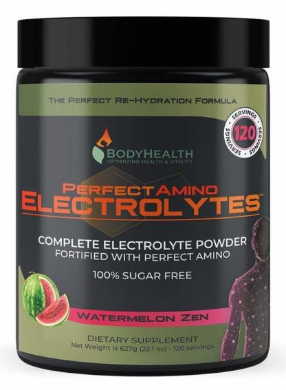 BodyHealth Perfect Amino Electrolytes Powder, 100 servings, Watermelon Zen Flavor, 22oz (1)
