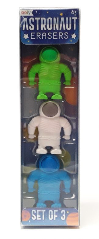 Ooly astronaut erasers - set of 3 product image view main