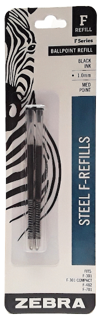 F-Refill 1.0mm Black Ink, Twin Pack main