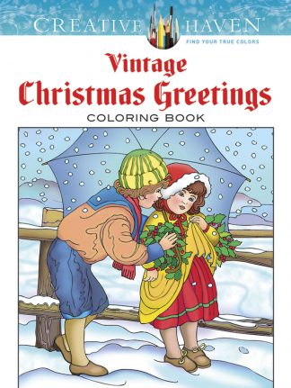 Creative Haven Vintage Christmas Greetings Coloring Book maintemp