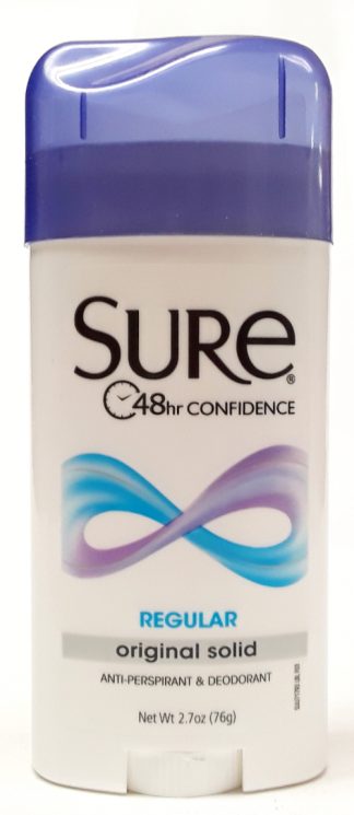 Sure Regular Scent Deodorant Original Solid product view main