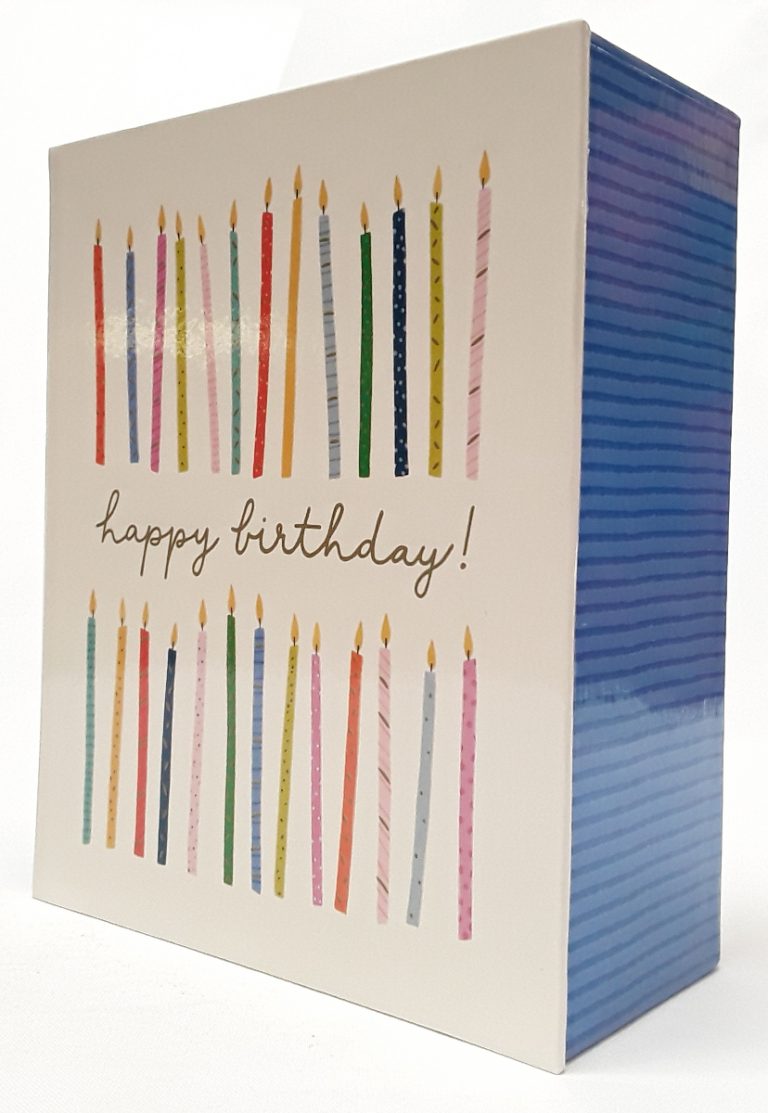 Papyrus Happy Birthday Candle Sticks Boxed Note Cards, 20Count