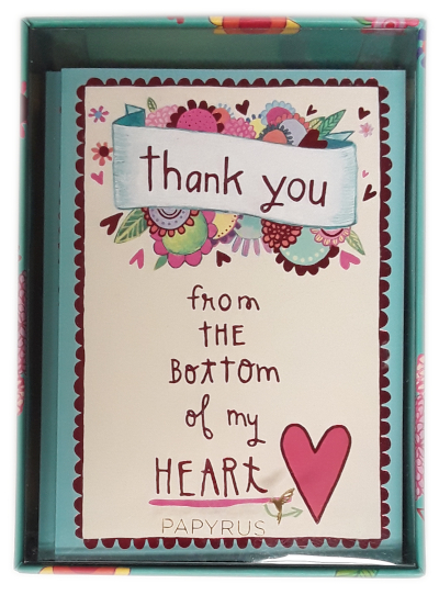 Papyrus Thank You From The Bottom Of My Heart Boxed Note Cards, 14