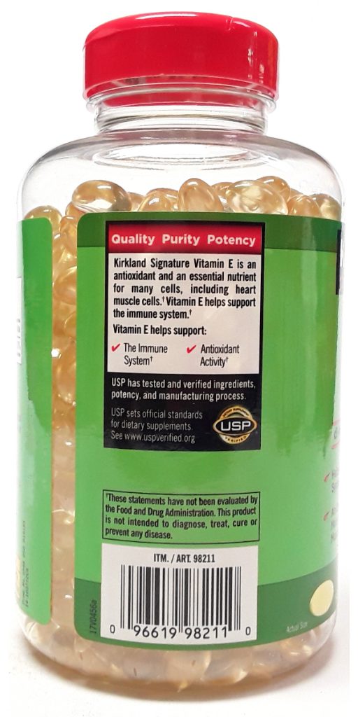 Kirkland Vitamin E 400IU 500 gel