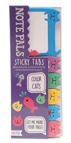 Ooly Note Pals Sticky Tabs Color Cats main