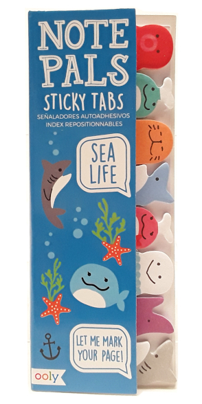 Ooly Note Pals Sticky Tabs Sea Life main