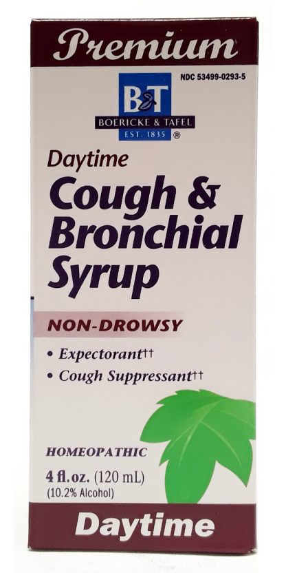 Boericke and Tafel Daytime Cough and Bronchial Syrup 4 fl oz front of box
