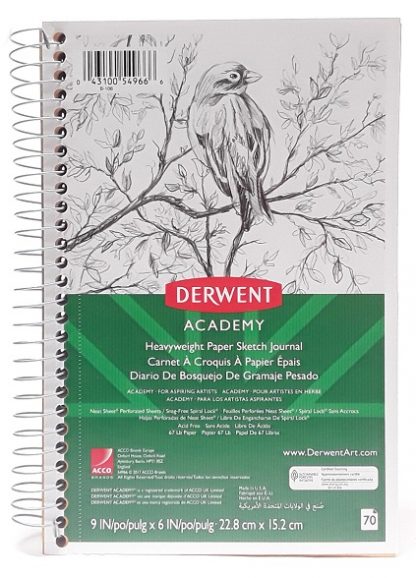 Derwent Academy™ Wirebound Sketch Diary, 9 x 6, 70CT main