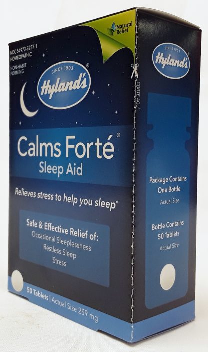 Hyland's Calms Forte Sleep Aid 259mg 50 Tablets (4)