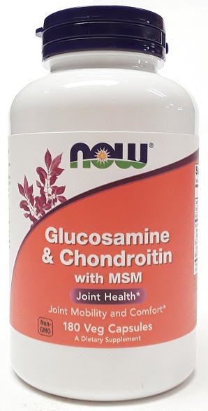NOW Glucosamine and Chondroitin with MSM 180 Veg Capsules main