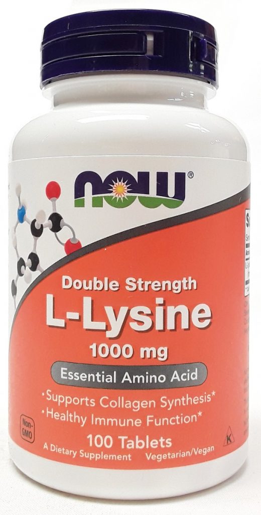 Now LLysine Double Strength 1000 mg tablets