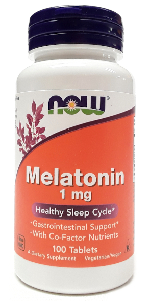 NOW Melatonin 1mg 100 Tablets main