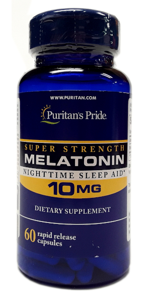 Puritan's Pride Melatonin Super Strength 10mg 60 Capsules (1)