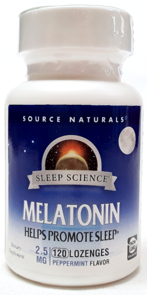 Source Naturals Melatonin 2.5mg 120 Lozenges Peppermint Flavor main