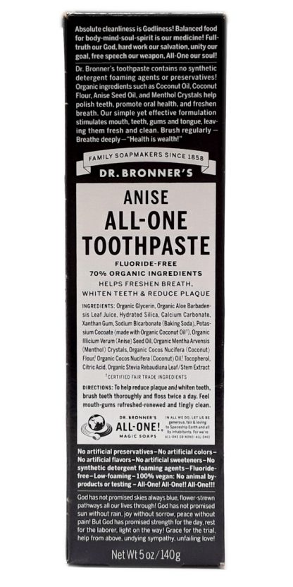 Dr. Bronner’s All-One Anise Toothpaste 5oz (1)