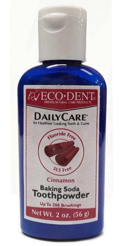 EcoDent Dailycare Toothpowder Cinnamon 2oz Front