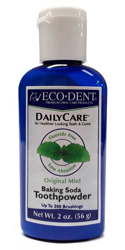 EcoDent Dailycare Toothpowder Mint 2oz Front
