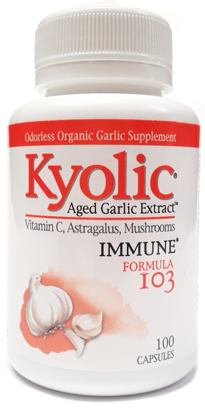 Kyolic Aged Garlic Extract Immune Formula 103 100 Capsules (1)