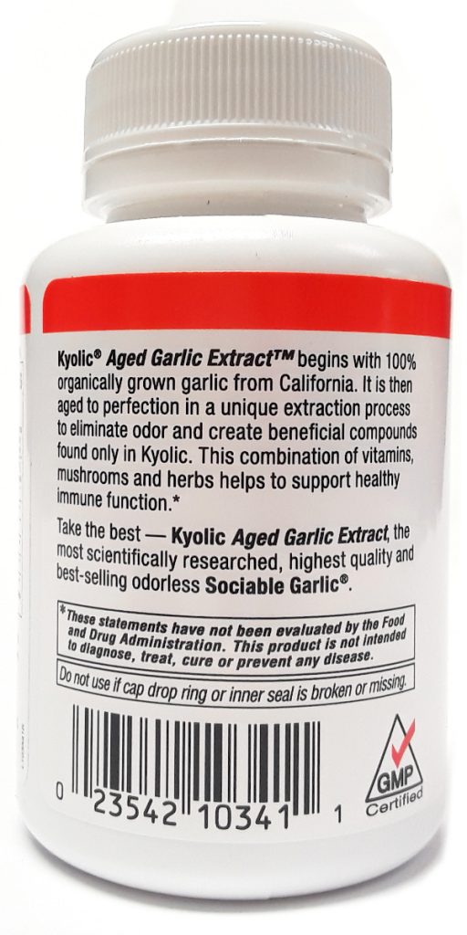 Kyolic Aged Garlic Extract Immune Formula 103 100 capsules