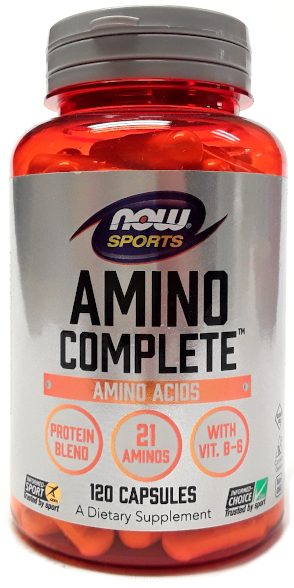 NOW Sports Amino Complete 120 Capsules main view
