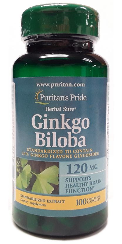 Puritan's Pride Ginkgo Biloba 120mg 100 Capsules (1)