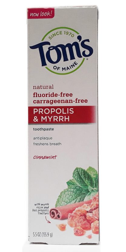 Tom's of Maine Propolis & Myrrh Cinnamint Toothpaste 5.5oz Fluoride-Free (1)