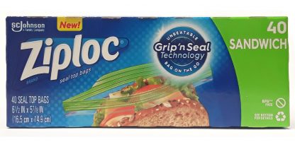 Ziploc Seal Top Sandwich Bags, 40 Count