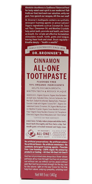 Dr. Bronner’s All-One Cinnamon Toothpaste 5oz main