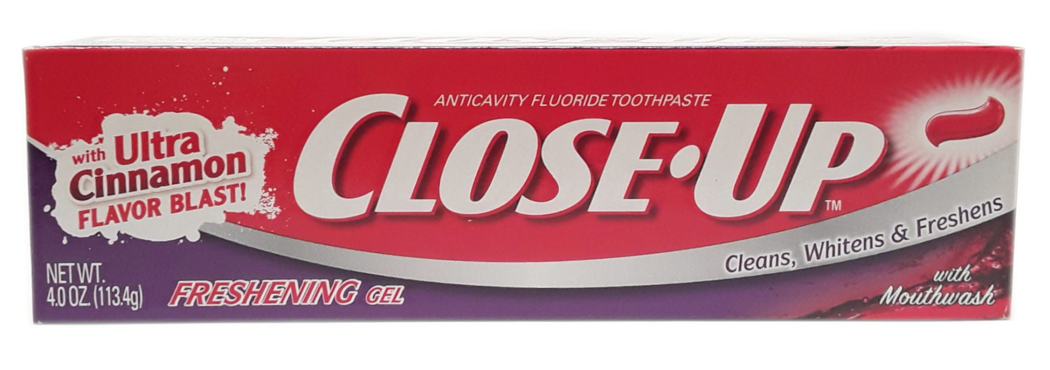 Close Up Anticavity Fluoride Toothpaste with Ultra Cinnamon Freshening