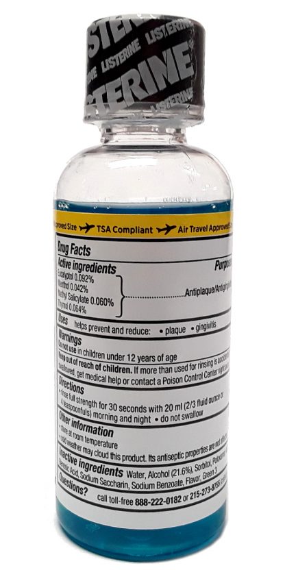 Listerine Cool Mint Antiseptic Mouthwash 3.2oz (3)