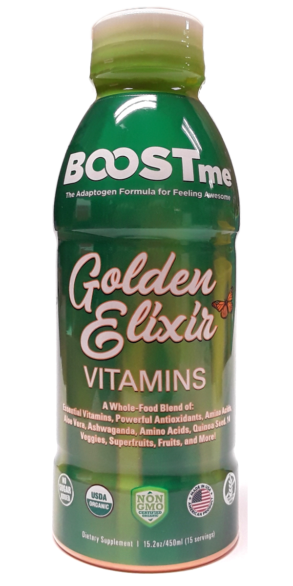 Boostme Golden Elixir Organic Multivitamins 15oz 