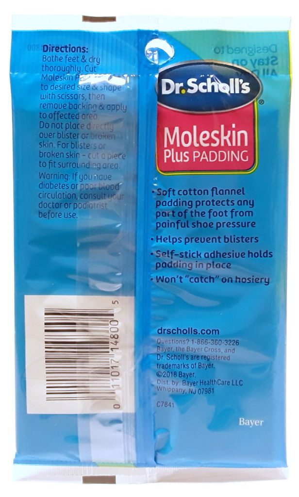 Dr. Scholl's Moleskin Plus Padding Strips 3 Count One Stoppe Shoppe...