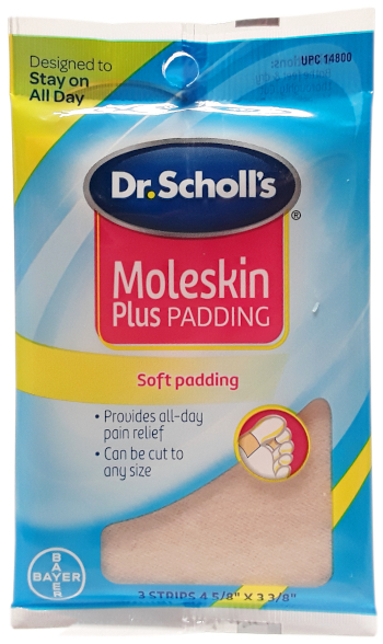 Dr. Scholl's Moleskin Plus Padding Strips 3 Count main