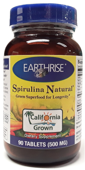 Earthrise Spirulina Natural 90 Tablets main product view