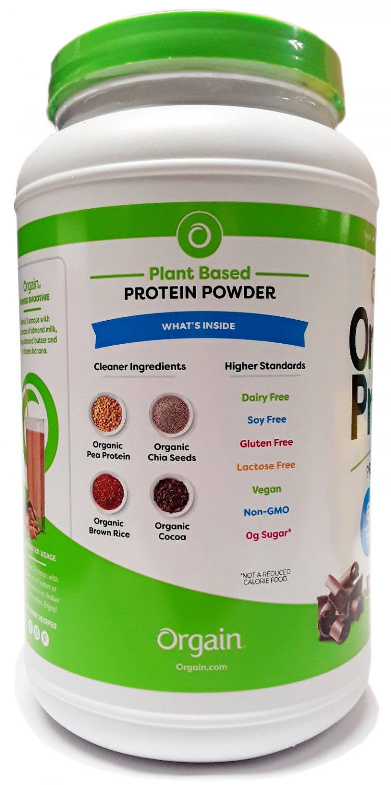 Orgain Organic Protein Plant Based Protein Powder Chocolate 2.7lbs