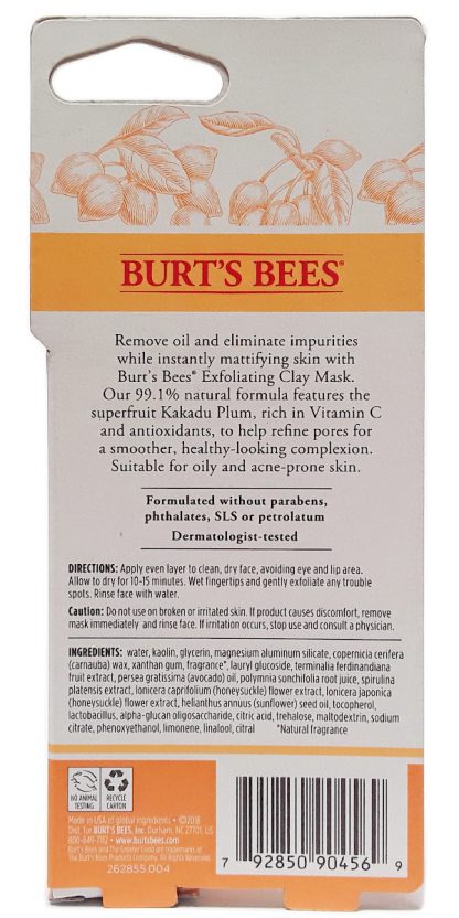 Burt's Bees Exfoliating Clay Mask 0.57 oz (2)