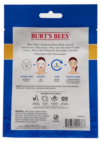 Burt's Bees Hydrating Sheet Mask (2)