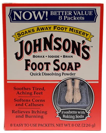 Johnson’s Foot Soap 8 packets, 8oz (1)