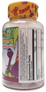 KAL Dinosaurs Multisaurus Vitamins and Minerals 60 Chewables (2)