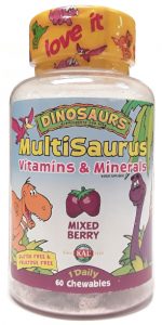 KAL Dinosaurs Multisaurus Vitamins and Minerals 60 Chewables main