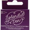 Ooly Splendid Fountain Pen Ink Refills Purple 5 ink cartridges main
